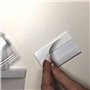 100 porte-étiquettes autocollants transparents de 39 mm de haut et 60 mm de long. Étiquettes de prix individuelles de 60 mm, éti