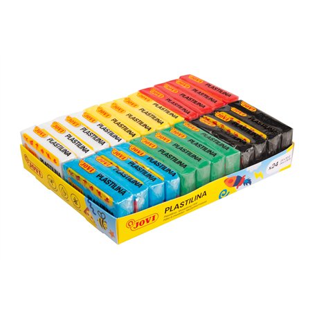Jovi - Pâte à modeler - Coffret de 24 pastilles de 50 grammes