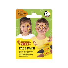 Jovi 3 Bâtons de Maquillage Visage Animal