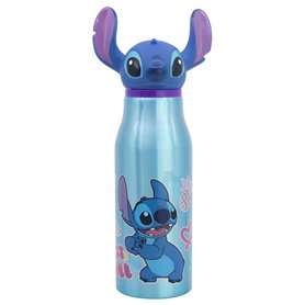 BOUTEILLE RÉUTILISABLE EN ALUMINIUM AVEC FIGURINE 3D 690 ML | STITCH DRAWING