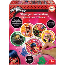 Educa - Miraculous Ladybug. Loisirs Créatifs. Mosaïque Diamond Art. Recommandé à partir de 7 ans (18927)