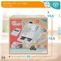 WOOMAX 49332 Caisse enregistreuse de Jouets en Bois, Carte d'identité et Argent, +3 Ans
