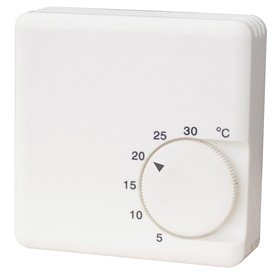 COATI - Thermostat MÉCANIQUE pour CHAUDIÈRE ET Chauffage ANALOGIQUE avec Installation À 2 Fils 10A 250V Blanc Coati