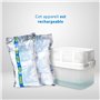 Déshumidificateur Premium 1 Kg - Espaces jusqu'à 35 m2 - Absorbe l'humidité des placards, salles de bains et chambres - Humydry