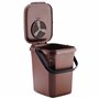 Denox Seau Organique avec Filtre 10 litres, Marron, 235 x 265 x 285 mm
