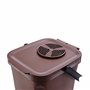 Denox Seau Organique avec Filtre 10 litres, Marron, 235 x 265 x 285 mm