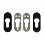 Amig - Bouclier de sécurité avec corps en acier pour serrures Mod. 35 | 70 x 25 mm | Pour portes métalliques | Avec garniture en