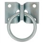 Amig - Plaque avec Anneau | Plaque 70 x 45 mm ; Anneau Ø7 x 50 mm | Anneau Mobile Soudé avec Plaque de Fixation | Fixation pour