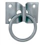 Amig - Plaque avec Anneau | Plaque 70 x 45 mm ; Anneau Ø7 x 50 mm | Anneau Mobile Soudé avec Plaque de Fixation | Fixation pour 
