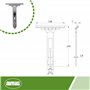 Amig - Lames pour Volet Roulant | 150 mm | Lot de 4 Unités | Support pour Tige de Volet Roulant | Pour Raccordement du Volet ave