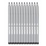 Alpino - Étui de 12 feutres Stand. Gris | Marqueurs lavables pour enfants | Marqueurs brillants | Idéal pour l'école | Pointe en