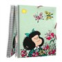 Grafoplás | Classeur en plastique | A4 | 30 doublures transparentes | Avec spirale | Couvercles flexibles | Mafalda Primavera