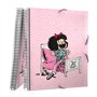 Grafoplás Classeur de 30 pochettes transparentes | A4 | Couverture souple | Spirale PVC | Mafalda Morning | Maxiplás | Polypropy