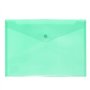 Grafoplás Enveloppe plastique avec fermeture clic Ecoplás | Taille quatrième | Couleur menthe translucide | 17