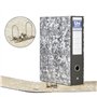 Unipapel Classeur à levier et boîte | Format Folio | Anneaux 65 mm nickelés | Œillet frontal | Coin long | 35 x 29 x 7,5 cm | Ca