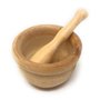 Mortier bois diamètre 13 cm Avec Pilon 16 cm cuisine
