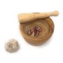 Mortier bois diamètre 13 cm Avec Pilon 16 cm cuisine