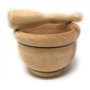 Mortier bois diamètre 13 cm Avec Pilon 16 cm cuisine