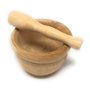 Mortier bois diamètre 13 cm Avec Pilon 16 cm cuisine