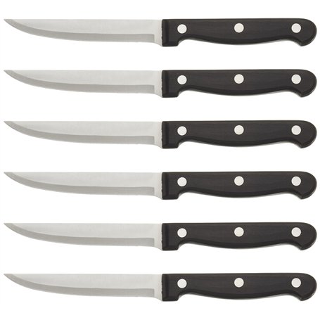 Lacor 39061 Jeu de 6 Couteaux pour Steak Lame Lisé