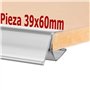 Kit 50 Porte-prix pour étagère en bois. Étiquette 39x60mm. Transparent. Panneaux de prix, étiquettes de prix de magasin, porte-p