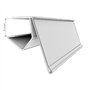 Kit 50 Porte-prix pour étagère en bois. Étiquette 39x60mm. Transparent. Panneaux de prix, étiquettes de prix de magasin, porte-p