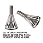 BETOY 2 pcs Externe d'ébavurage Outil à chanfreiner –Enlever Bavure Acier Inoxydable, Deburring External Chamfer Tool pour Les F