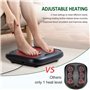 Snailax 2 en 1 Masseur de Pieds Shiatsu avec Chaleur, nœuds de Massage Flexibles pour Toutes Les Tailles de Pieds, Chauffe-Pieds