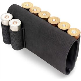 Gexgune Chasse Fesses Foncé Noir Jauge 12 Jauge Tactique Chasse Fesses Fusil Cartouche Shell Titulaire Airsoft Fusil Fesses