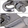 10 pcs Serre-câbles M6 en Acier inoxydable Selle de pince de serrage pour câble câble métallique Clips pour 6 mm Fil corde câble