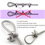 10 pcs Serre-câbles M6 en Acier inoxydable Selle de pince de serrage pour câble câble métallique Clips pour 6 mm Fil corde câble