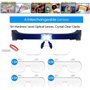 Lunette Loupe Grossissante LED Eclairante Rechargeable, Loupe de Tête de Lecture Travail pour Travaux Minutieux Electronique USB