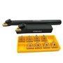 Porte-outils de tournage en carbure indexable MTJNR1616H16 + tour métallique avec barre d'alésage interne S16Q-MTJNR16 + inserts