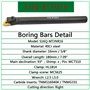 Porte-outils de tournage en carbure indexable MTJNR1616H16 + tour métallique avec barre d'alésage interne S16Q-MTJNR16 + inserts