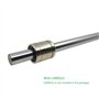 ICQUANZX 2PCs 8mm x 330mm (.315 x 13 pouces) Guide de l'arbre de la tige de mouvement linéaire chromé, trempé - Tolérance métriq