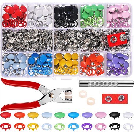 Queta 200PCS attaches pression à œillets