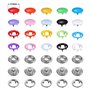 9.5mm 10 couleurs bouton pression multicolore creux solide bricolage couture artisanat