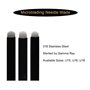 50 pièces Lame Microblading Aiguilles de Microblading U noires en 0.20mm 18U 16U Sourcils Permanent Aiguilles (16U-0.2mm)