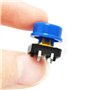 RUNCCI-YUN 80 pcs 12 x 12 x 7.3 mm momentané Tact tactile Push Button Switch Interrupteur tactile Micro Switch 4 broches SMD PCB