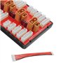 ICQUANZX La Carte de Charge parallèle XT30 XT60 Prend en Charge 4 Batteries 2-8S Lipo Batterie