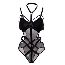 BODY CAGE Ensemble de soutien-gorge harnais pour femme