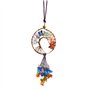 Guérison Cristal décor Arbre de Vie Voiture Suspendus Accessoires 7 Chakras Pierres méditation Ornements décoration Murale Bonne