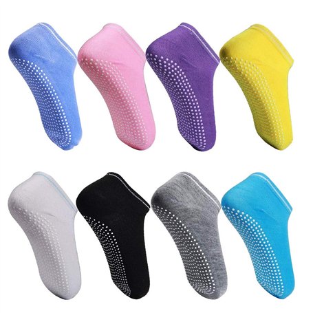 Aoblok 8 paires chaussettes antidérapantes femmes