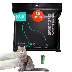 Moliwen 1 emballages de 30 Sacs à Litière 91.5 × 45 cm pour Chat