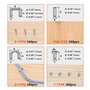 Agrafeuse pneumatique, agrafeuse pneumatique pour Kit de pistolet agrafeur 4 en 1 Pistolet à clous en forme de U Pistolet agrafe