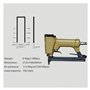 Pistolet agrafeur pneumatique sans huile Agrafeuse à fil fin 1013J 20GA Cloueuse à charpente Pistolet cloueur pneumatique Agrafe