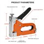 Pistolet agrafeur pneumatique sans huile Pistolet à clous manuel 3 en 1 Pistolet à clous pneumatique Agrafeuse à bois robuste av