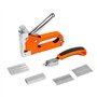 Pistolet agrafeur pneumatique sans huile Kit de pistolet agrafeur 4 en 1 Pistolet à clous en forme de U Pistolet agrafeur robust