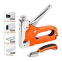 Pistolet agrafeur pneumatique sans huile Kit de pistolet agrafeur 4 en 1 Pistolet à clous en forme de U Pistolet agrafeur robust
