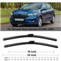 Balais d'essuie-glace avant de voiture compatible avec Dacia Sandero III 2020-2023 Streetway Renault Logan Taliant, accessoires 